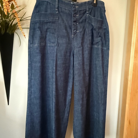 EVEREVE Joelle Stretch Wide-Leg Crop Pants in Stargazer - Picture 8 of 12